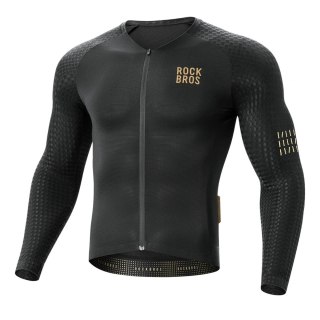 Koszulka rowerowa Diamond z długim rękawem rozmiar XXXL - czarna