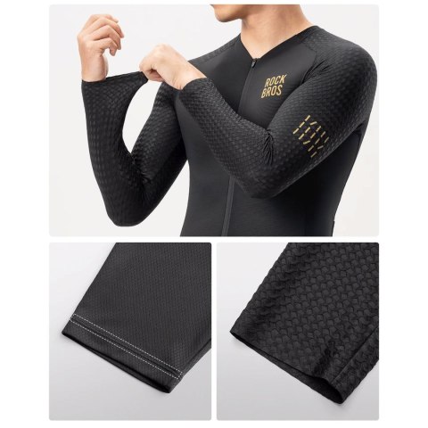 Koszulka rowerowa Diamond z długim rękawem rozmiar XXXL - czarna