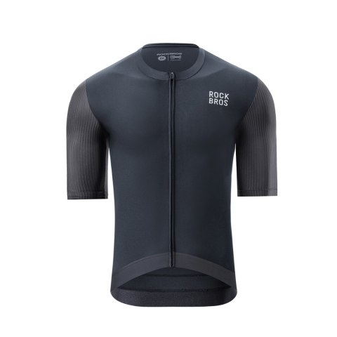 Koszulka rowerowa z krótkim rękawem rozmiar XXXL - czarna