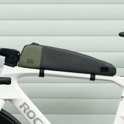 Torba rowerowa na górną rurę ramy 0.9L - czarno zielona