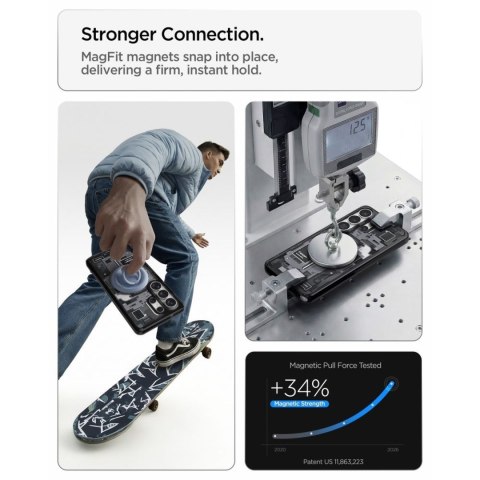 Etui case na Samsung Galaxy S26 Ultra Zero One Ultra Hybrid Mag MagSafe - przezroczysto czarny