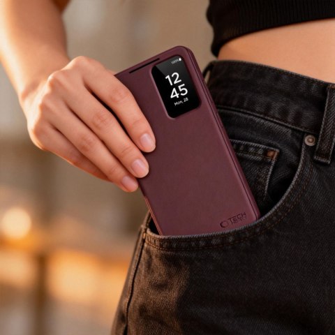 Etui futerał na Samsung Galaxy S26 Smart Wallet - bordowy