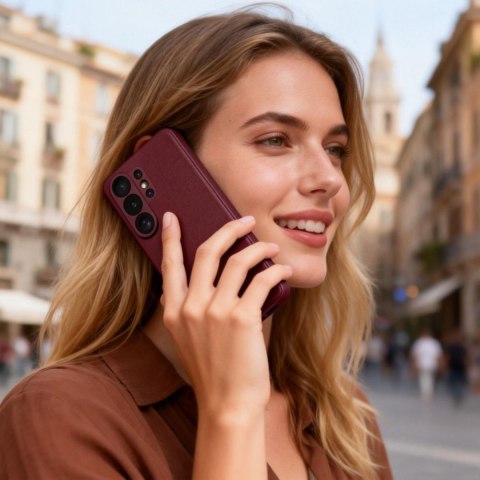 Etui futerał na Samsung Galaxy S26 Ultra Smart Wallet - bordowy