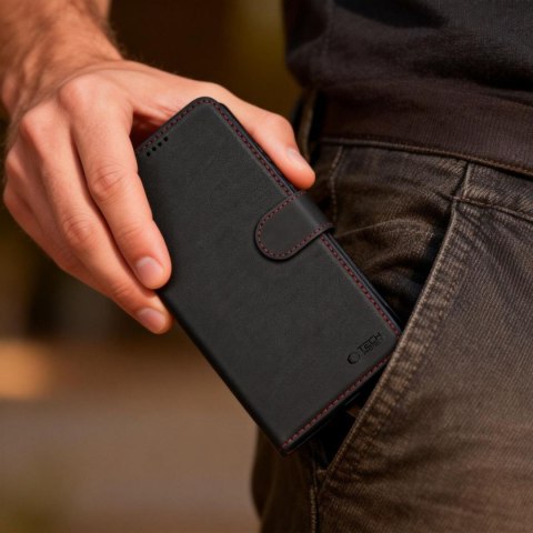 Etui futerał na Samsung Galaxy S26 Ultra Wallet - czarno czerwony