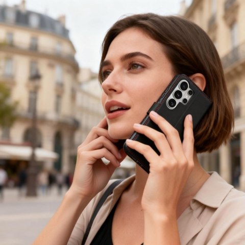 Etui futerał na Samsung Galaxy S26 Ultra Wallet - czarno czerwony