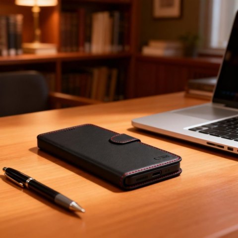 Etui futerał na Samsung Galaxy S26 Ultra Wallet - czarno czerwony