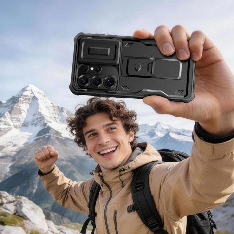 Etui pokrowiec na Samsung Galaxy S26 Ultra Kevlar Cam+ - czarny
