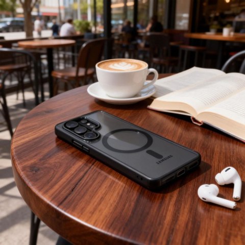 Etui pokrowiec na Samsung Galaxy S26 Ultra Magmat MagSafe - przezroczysto czarny