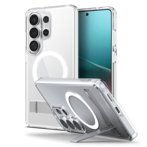 Etui pokrowiec na Samsung Galaxy S26 Ultra Ultra Hybrid S Mag MagSafe - przezroczysto biały