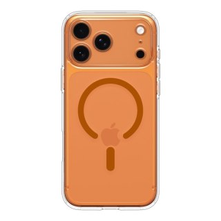 Etui pokrowiec na iPhone 17 Pro Max Ultra Hybrid MagSafe - przezroczysto pomarańczowe