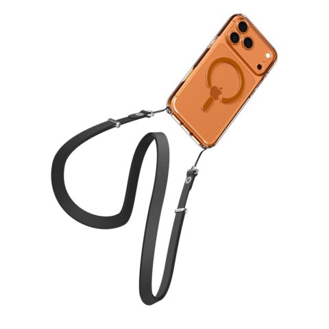 Etui pokrowiec na iPhone 17 Pro Max Ultra Hybrid MagSafe - przezroczysto pomarańczowe