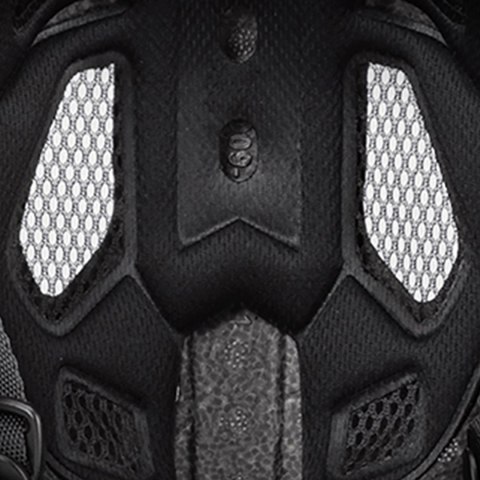 Kask rowerowy fullface z odpinanym daszkiem 57-62 cm - czarny