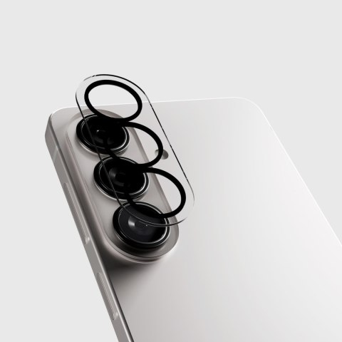 Szkło ochronne na tylną kamerę do Samsung Galaxy S26/S26 Plus z czarną ramką