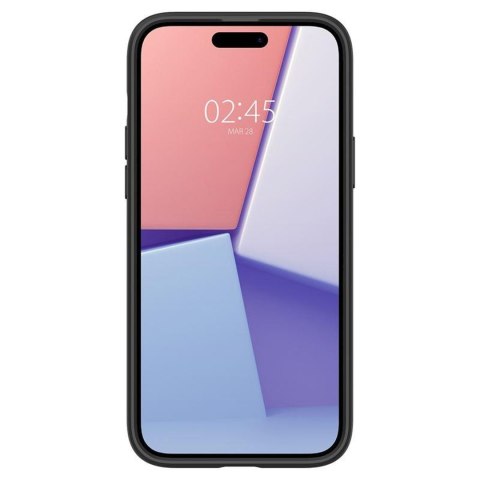 Etui pokrowiec na iPhone 15 Plus Crystal Hybrid - przezroczysto-czarne