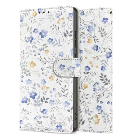 Etui case na Samsung Galaxy A56 5G Wallet - białe stokrotki