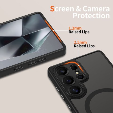Etui pokrowiec case na Samsung Galaxy S25 Ultra MagCam MagSafe - czarny