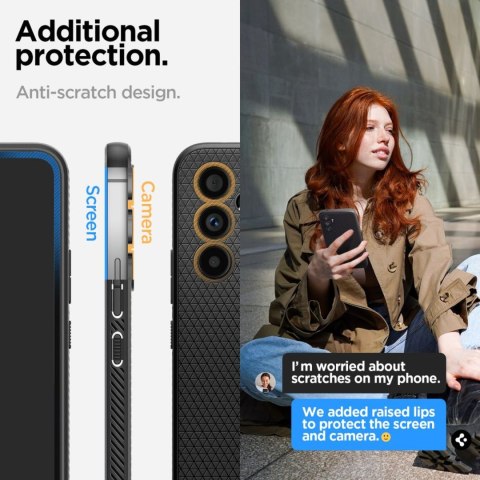Etui pokrowiec na Samsung Galaxy A54 5G Liquid Air - czarny mat