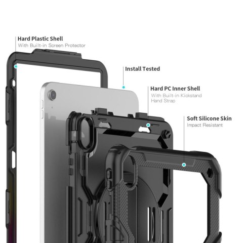 Etui pokrowiec na iPad 10.9'' 2022 z podstawką Solid360 - czarny