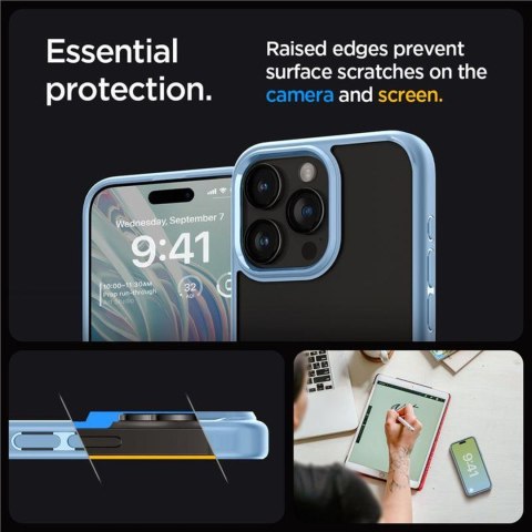 Etui pokrowiec na iPhone 15 Pro Max Ultra Hybrid - jasnoniebieski