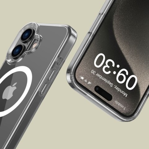 Etui pokrowiec na iPhone 16 FlexAir Hybrid MagSafe - przezroczysty