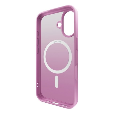 Etui silikonowe do iPhone 16 Gradient MagSafe - różowe