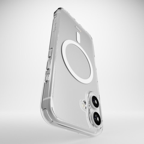 Etui silikonowe do iPhone 16 Impact Clear D3O MagSafe - przezroczyste