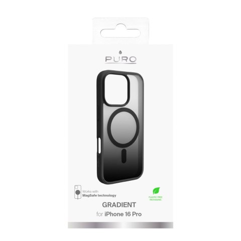 Etui silikonowe do iPhone 16 Pro Gradient MagSafe - czarne
