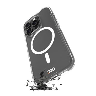 Etui silikonowe do iPhone 16 Pro Impact Clear D3O MagSafe - przezroczyste