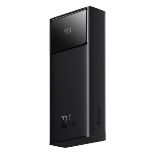 Powerbank 20000mAh USB-A USB-C z wyświetlaczem kablem 22.5W - czarny