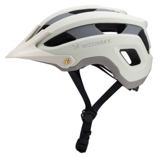 Kask rowerowy MTB z odpinanym daszkiem lekki 57-62 cm - pastelowa zieleń