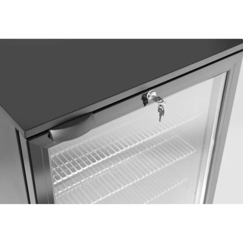 Lodówka chłodziarka barowa na napoje 1-drzwiowa LED 105 l 120 W 60x53x87 cm