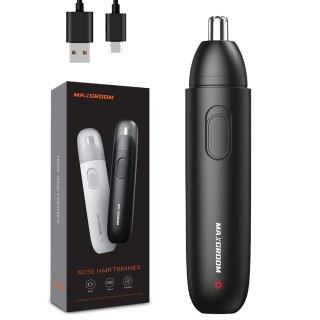 Trymer golarka do nosa uszu i brwi USB-C - czarny