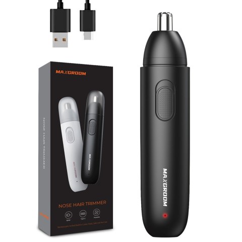 Trymer golarka do nosa uszu i brwi USB-C - czarny