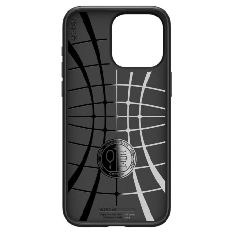 Etui pokrowiec na iPhone 15 Pro Liquid Air - czarny mat