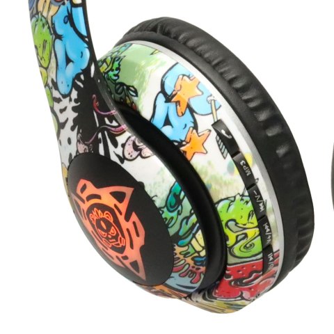 Słuchawki bezprzewodowe nauszne Bluetooth RGB Gaming Sport 200mAh