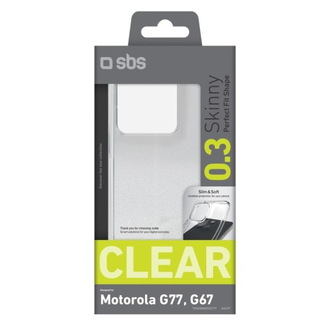 Etui pokrowiec na Motorola Moto G77 Skinny Cover - przezroczysty