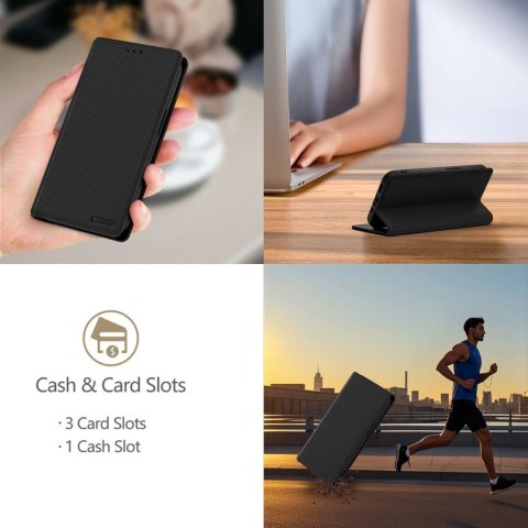 Etui pokrowiec na Samsung Galaxy A56 5G Wallet RS - czarny