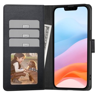 Etui pokrowiec na iPhone 16e / 17e Wallet - czarny mat