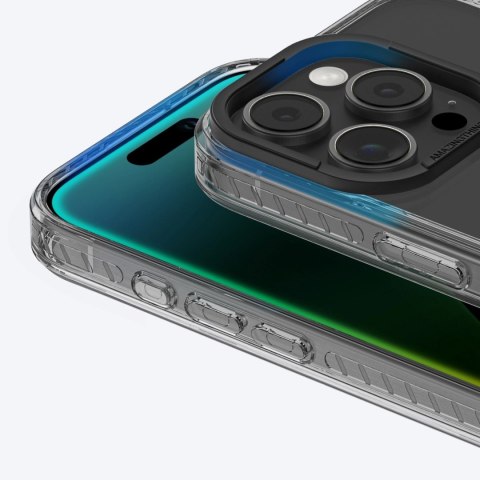 Etui silikonowe z pierścieniem magnetycznym do iPhone 16 Pro Titan Pro Mag Case - czarne