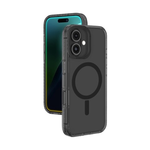 Etui silikonowe z pierścieniem magnetycznym do iPhone 16 Titan Pro Mag Case - czarne