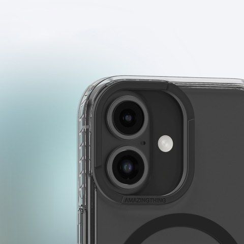 Etui silikonowe z pierścieniem magnetycznym do iPhone 16 Titan Pro Mag Case - czarne