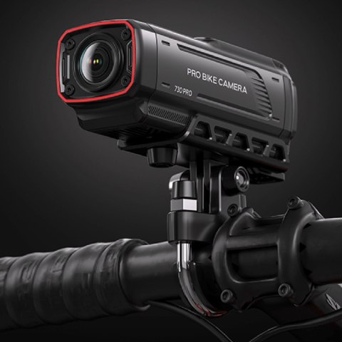 Kamera sportowa wideorejestrator 4K na kierownicę rower motocykl 730Pro - czarna