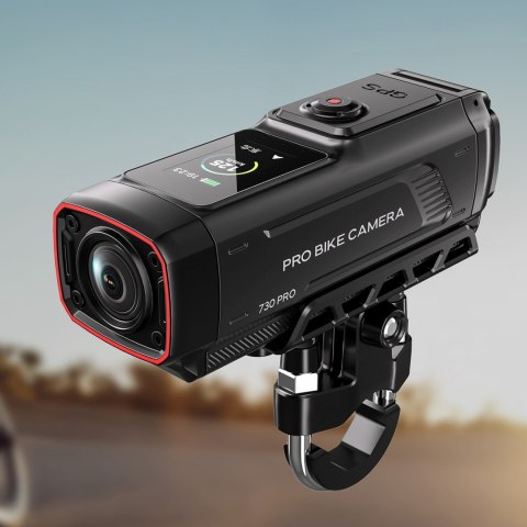 Kamera sportowa wideorejestrator 4K na kierownicę rower motocykl 730Pro - czarna