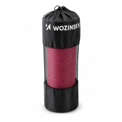Mata gimnastyczna do ćwiczeń fitness jogi gruba 183 x 61 x 1.5 cm - różowa