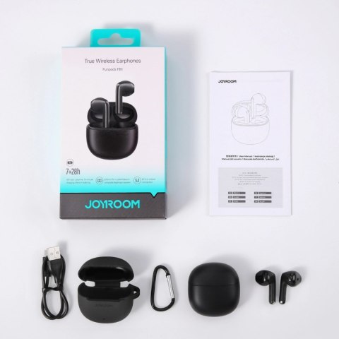 Słuchawki bezprzewodowe douszne Bluetooth TWS - czarne