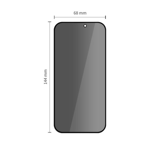 Szkło prywatyzujące na iPhone 15 / 16 Quick Set Spy+ - 2 szt.