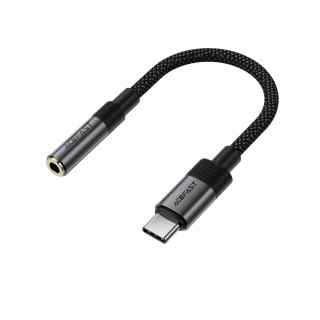 Adapter przejściówka USB-C - mini jack 3.5 mm - czarny
