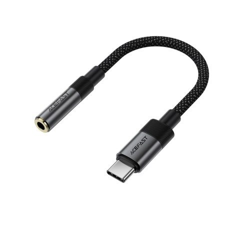Adapter przejściówka USB-C - mini jack 3.5 mm - czarny