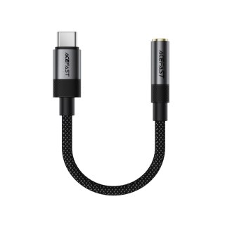 Adapter przejściówka USB-C - mini jack 3.5 mm - czarny