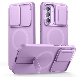 Etui z osłoną obiektywu na Samsung Galaxy A57 Kevlar Aura MagSafe - fioletowe